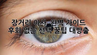 장거리 이사 🚚 완벽 가이드: 후회 없는 선택, 꿀팁 대방출! 🍯